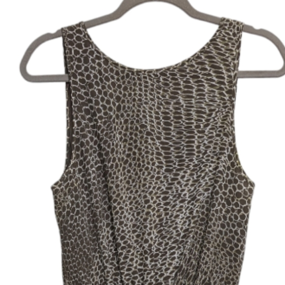 BANANA REPUBLIC Vintage Maxi Dress Animal Print Size 8 - Picture 8 of 11